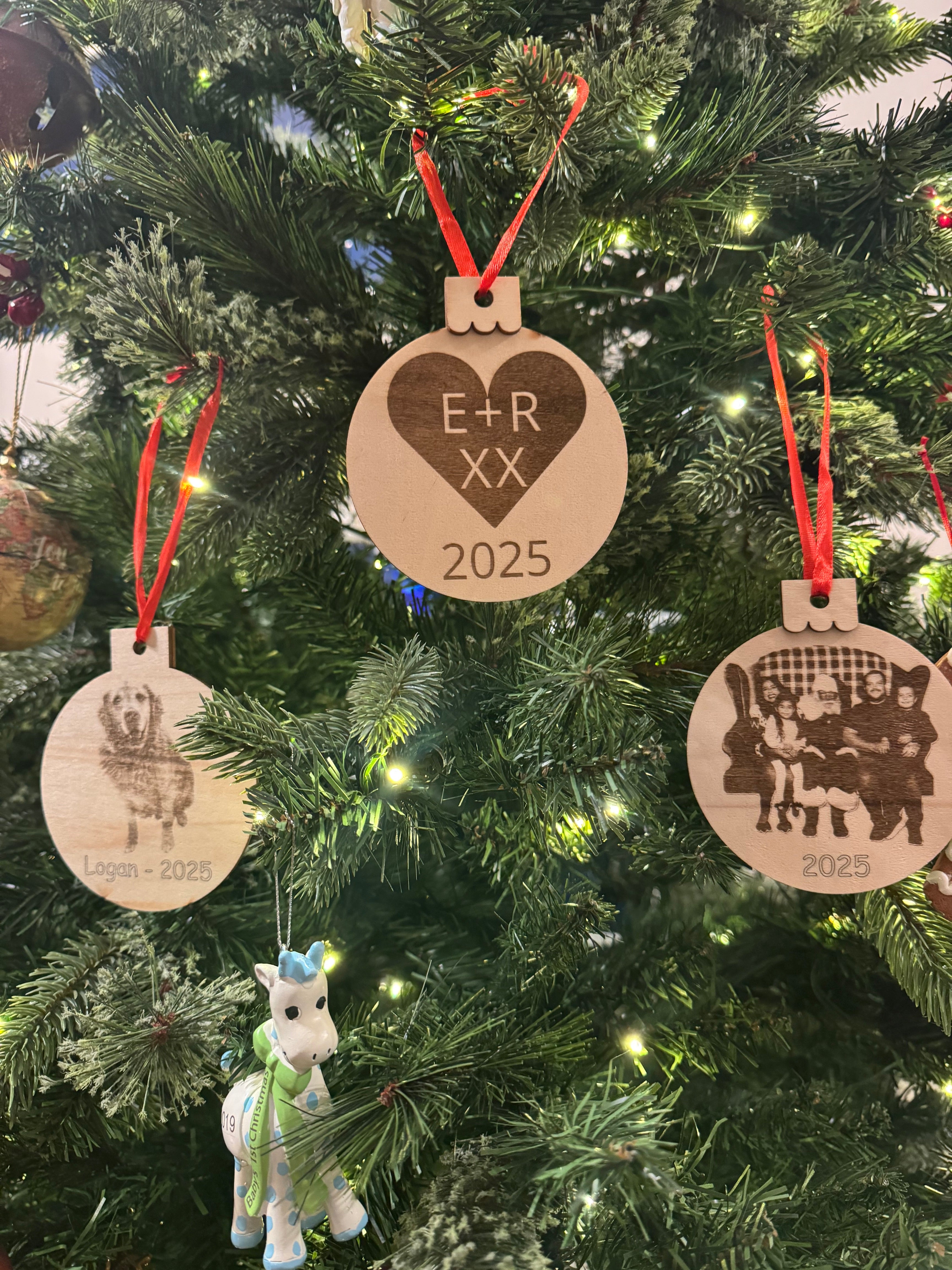 🎄 CUSTOM WOOD ORNAMENTS — Turn Your Photos Into a Lasting Keepsake!